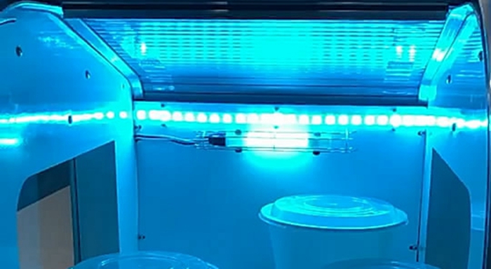 智能配送机器人杀菌灯—紫外线杀菌“蓝科技"