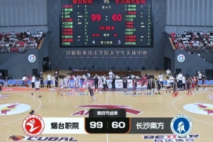 烟台职院39分大胜长沙南方职院夺第三 张严27分 郝岩27分-vd